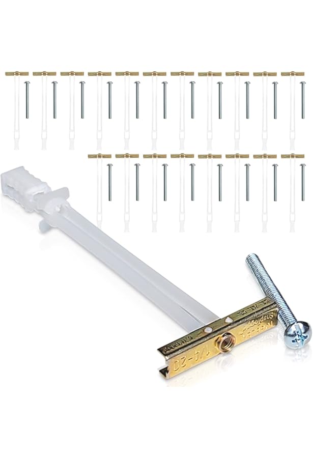 Picture of Brighton Best 084001 100Ba 3/16"-24 Screw Size (Pkg Qty: 100 Casepack:500) Snap Toggler #24013 Anchor Zinc USA 3/8-3-5/8" Grip